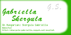 gabriella skergula business card